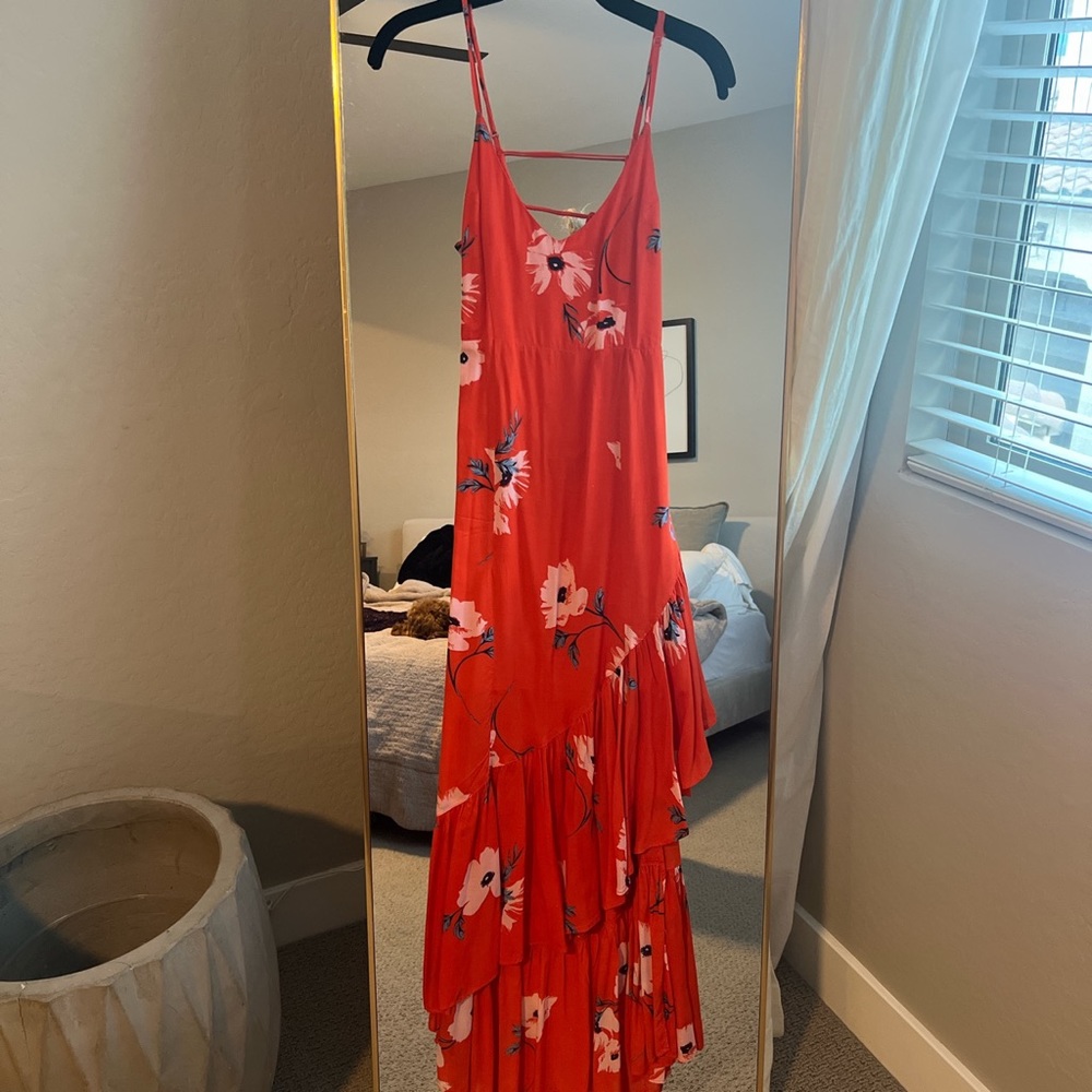 Urban Outfitters Red Floral Dress